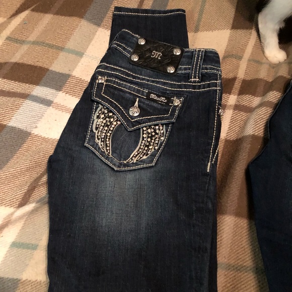 Miss Me Denim - LIKE NEW $220- Miss Me signature SKINNY Angel